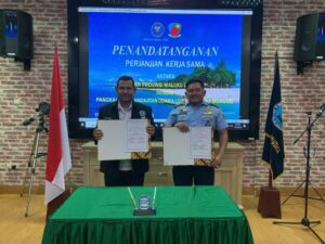 Lanud Leo Wattimena Tandatangani perjanjian Kerja Sama Dengan BNN Provinsi Maluku Utara