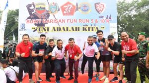 Gebyar HUT ke- 77 TNI Ta 2022 digelar kegiatan Fun Run dan TNI Expo dilapangan Benteng Medan