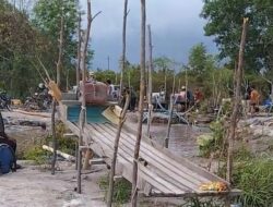 Tambang Timah Pinggir Jalan Rinding Panjang Terus Beraktivitas 