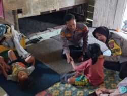 “Polisi Penolong Masyarakat”, Kapolsek Pemali Sambangi Aulia (9 thn) yang didiagnosa menderita Tumor di kepala”