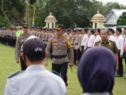 Polres Bangka Melaksanakan Apel Gelar Pasukan Dalam Rangka Operasi Ketupat Menumbing 2023