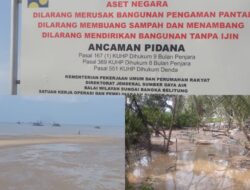 Pantai Sampur Digarap Penambang Timah Diduga Ilegal