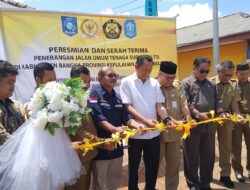 Bersama BPJ, Dirjen Kementerian ESDM Resmikan PJU-TS di Provinsi Babel