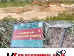 Tiga Excavator Rambah Kawasan HP Sungai Sembulan di Desa Guntung Koba Bangka Tengah