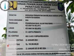 Proyek Pengerasan Bahu Jalan Panji Baru, Diduga Dikerjakan Asal-asalan “Dinas PUPR Kab.Bangka Perintahkan Dibongkar