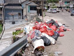 Jorok!! Sampah Dibuang di Pinggir Jalan Tugu Ikan Pasar lama, Pasar Baru