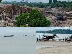 Tambang Timah Diduga Ilegal Beroperasi Pantai Jerangkat, Belum Tersentuh Hukum