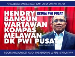 Ketum PWI Pusat, Hendri Bangun, Wartawan Kompas, Melawan DK Tidak Mau Tuntaskan PWI Gate